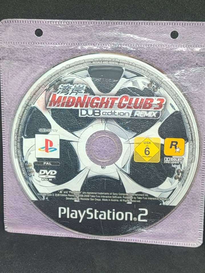 Midnight Club 3 Dub Edition Remix Playstation 2 PS2 Disc Only