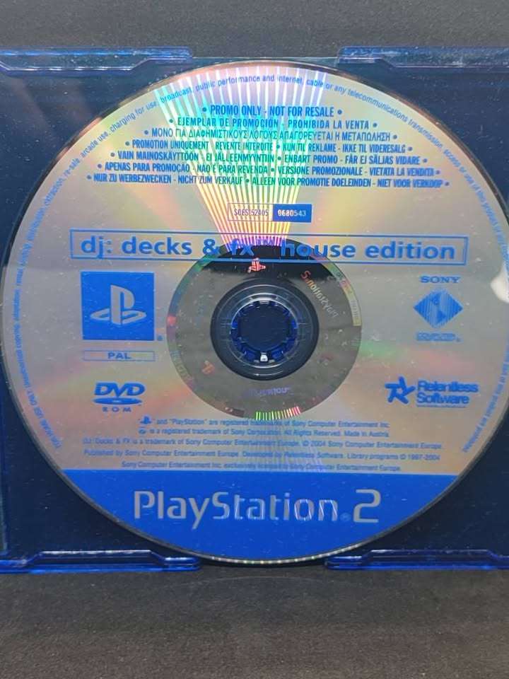 DJ Decks & FX House Edition Playstation 2 Promo Copy