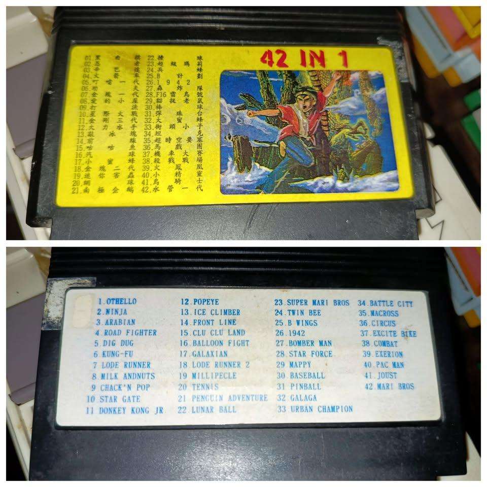 42 in 1   TV Game Cartridge