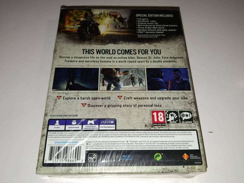 Days Gone  Special Edition New Sealed Playstation 4 PS4