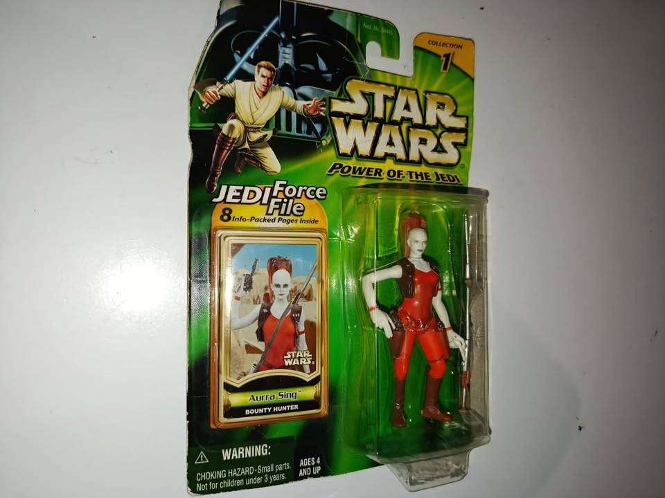 Aurra Sing Bounty Hunter Power of the Jedi Hasbro 2001 Star Wars Action Figure