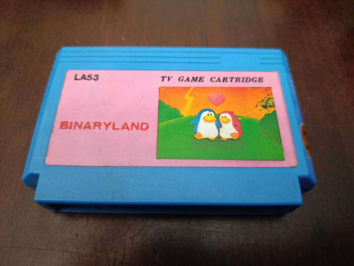 Binary Land TV Game Cartridge