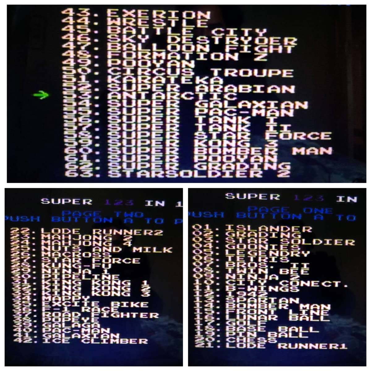 53 in 1 (Super Game Series on label) TV Game Cartridge