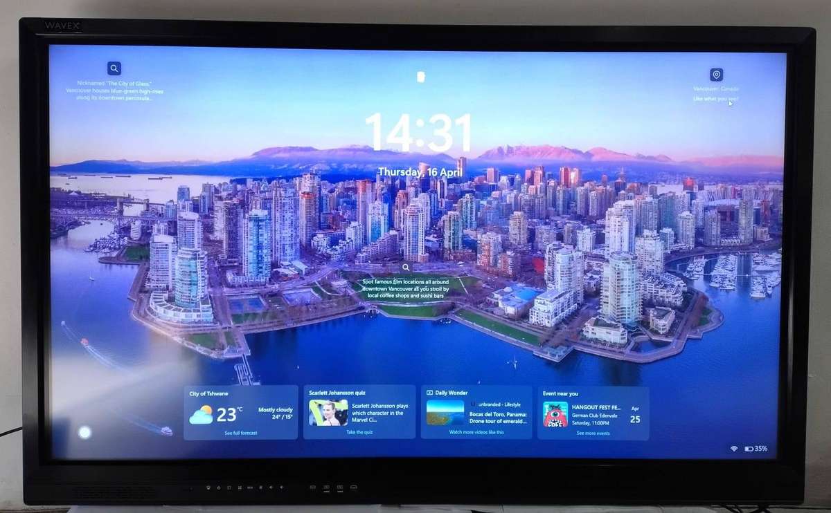 65-inch UHD Touch Screen Monitor - Commercial Interactive Display-HQC
