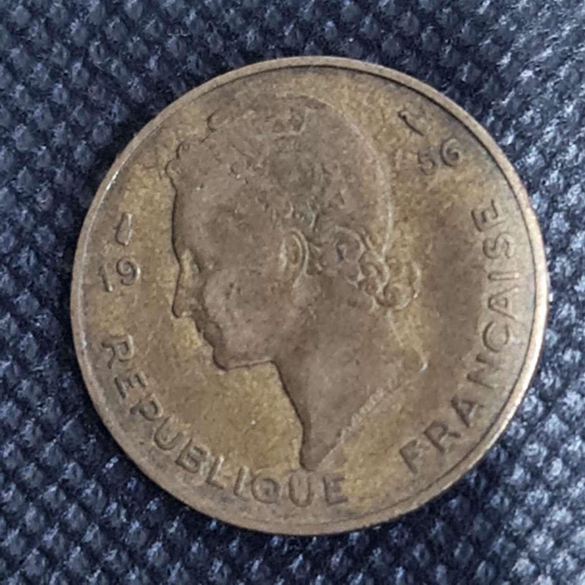 1956 FRENCH WEST AFRICA 10 FRANCS