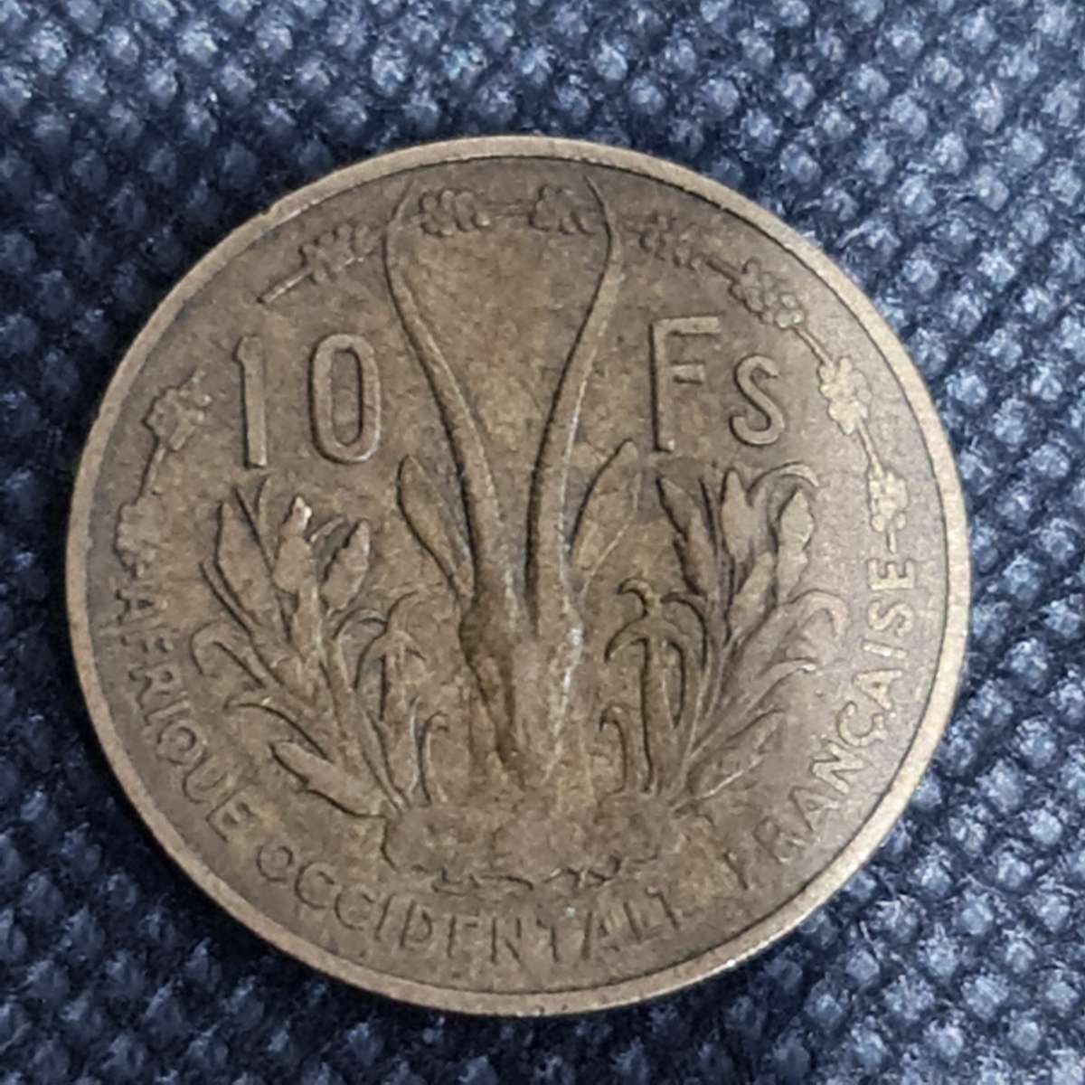 1956 FRENCH WEST AFRICA 10 FRANCS