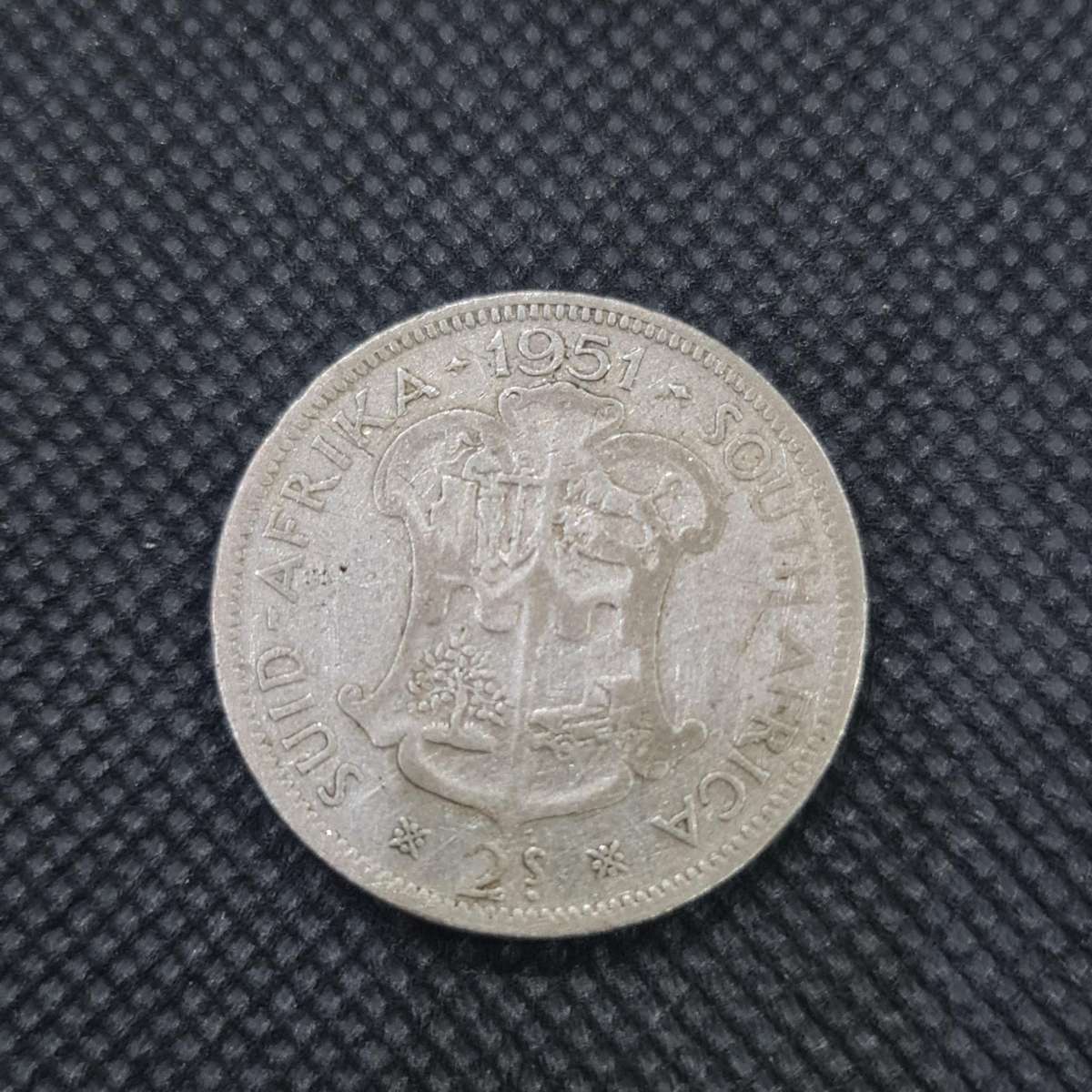 1951 SOUTH AFRICAN 2  SHILLING