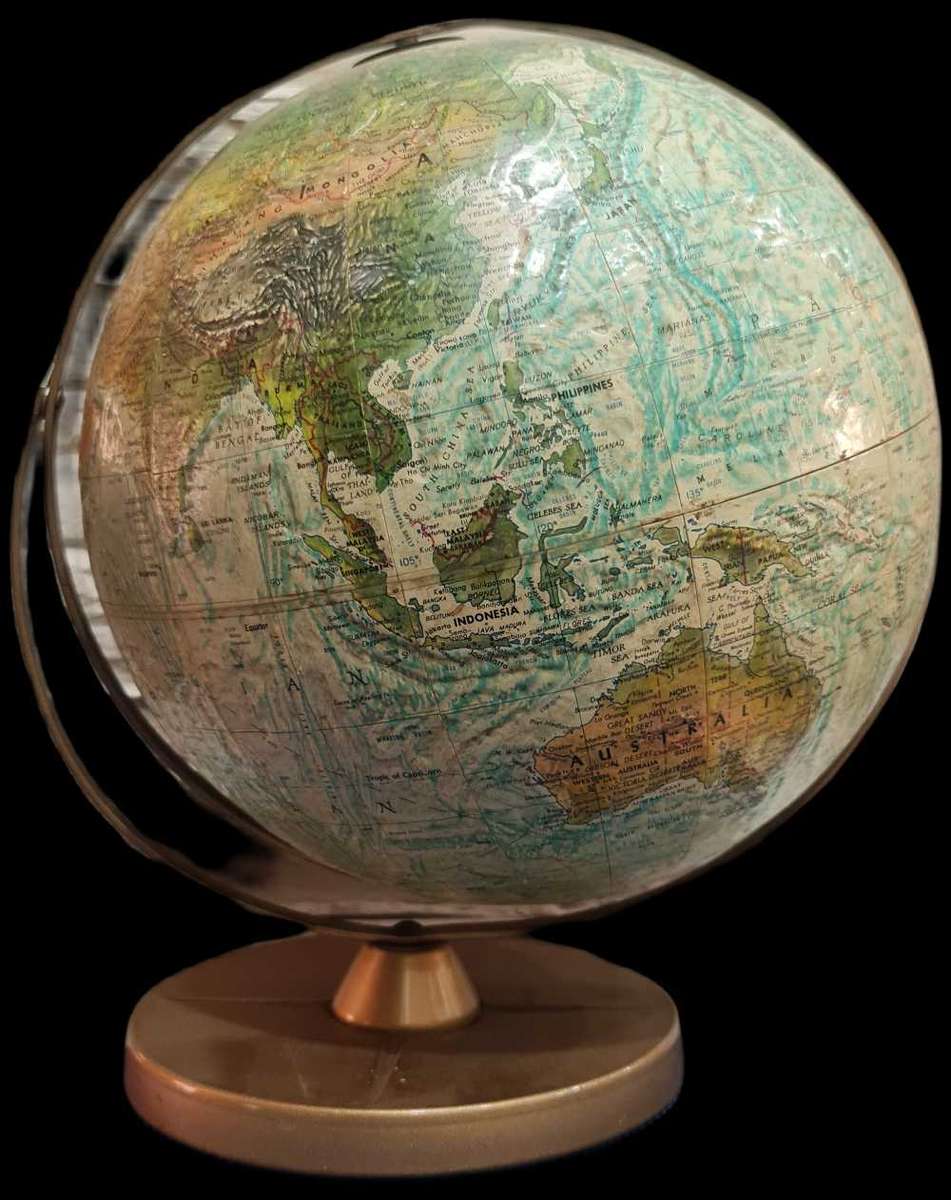 World Ocean Globe Antique