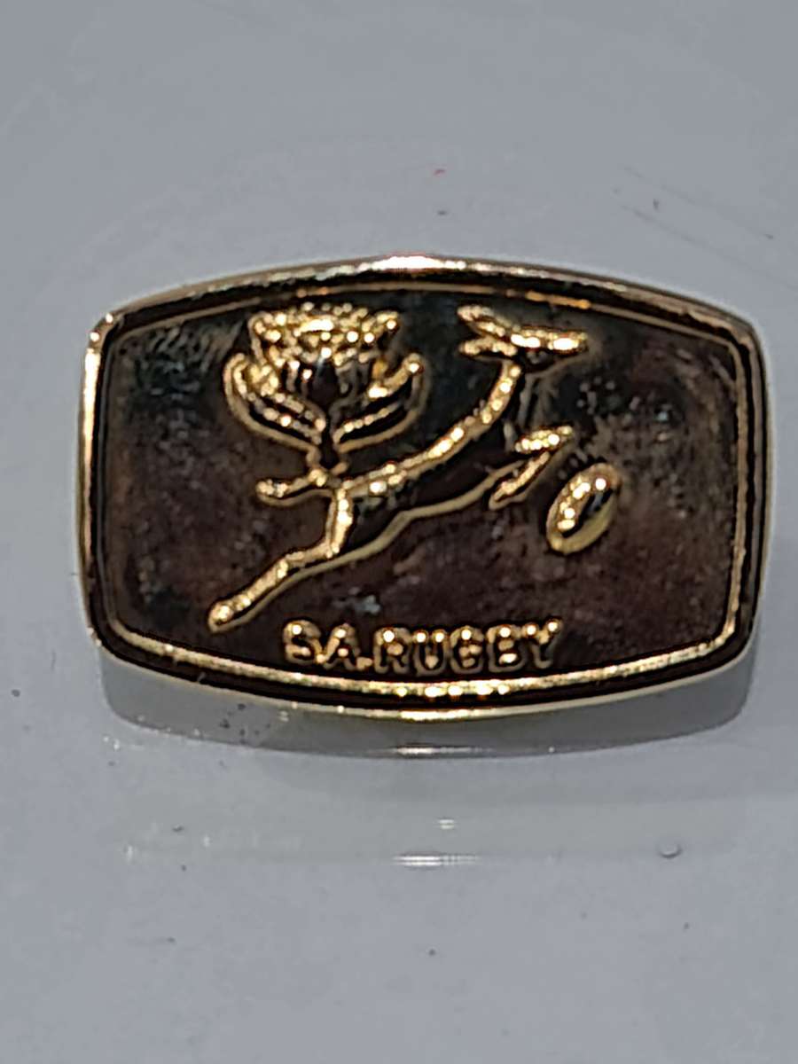 SA RUGBY GOLD COLOUR BADGE