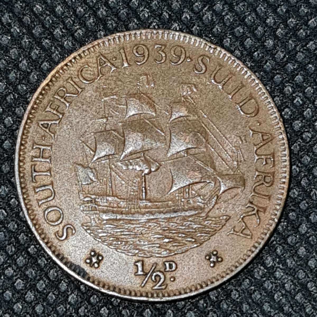 1939 1/2 Penny George VI LOW MINTAGE