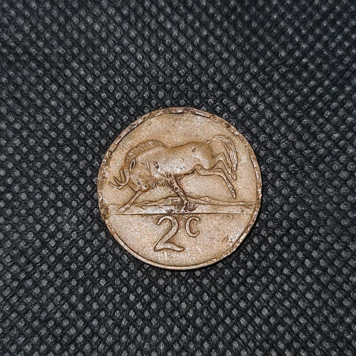 1989 SOUTH AFRICA  2 CENT COIN