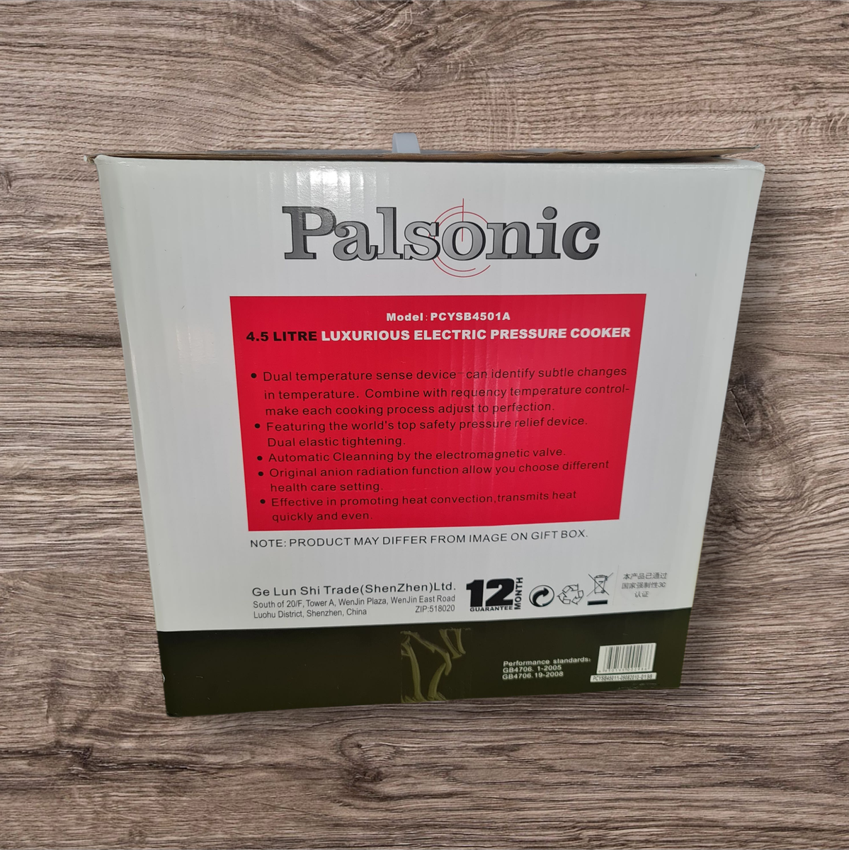 PALSONIC ELECTRIC PRESSURE COOKER 4.5 LTR