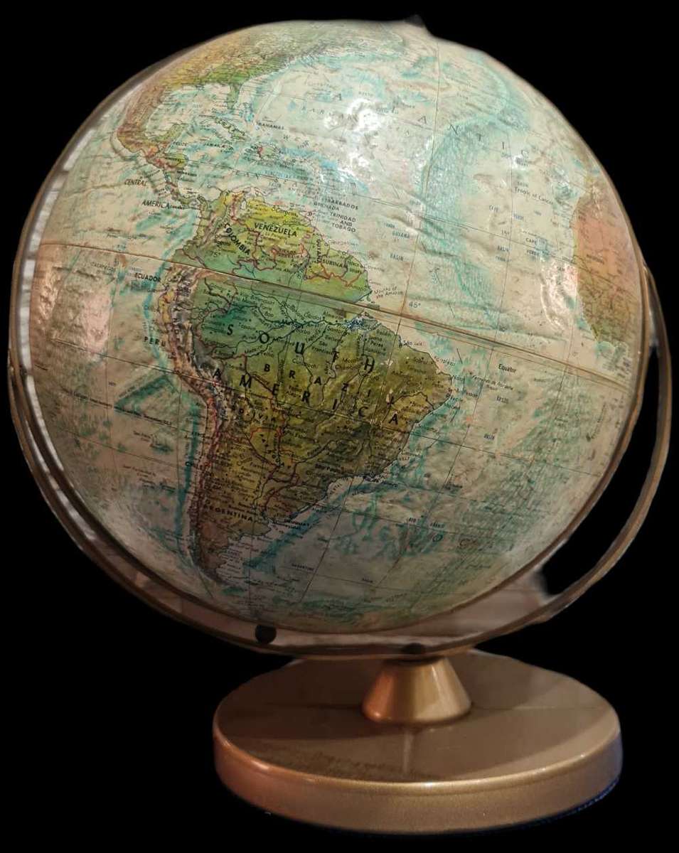 World Ocean Globe Antique