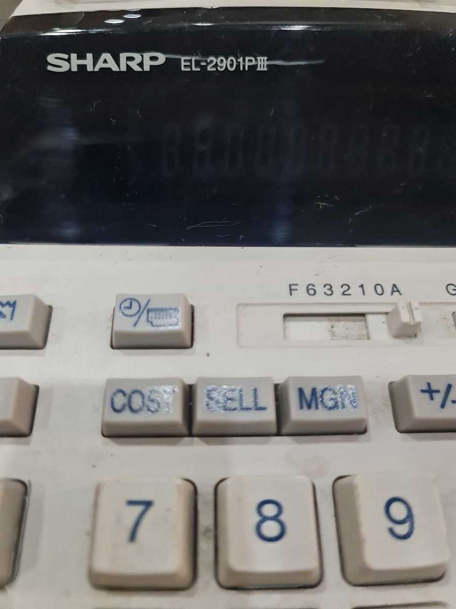 SHARP EL2901 PRINTING CALCULATOR