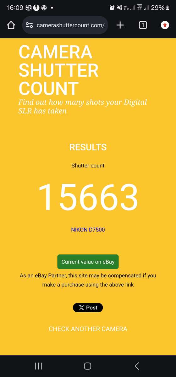 Nikon D7500 DSLR body only