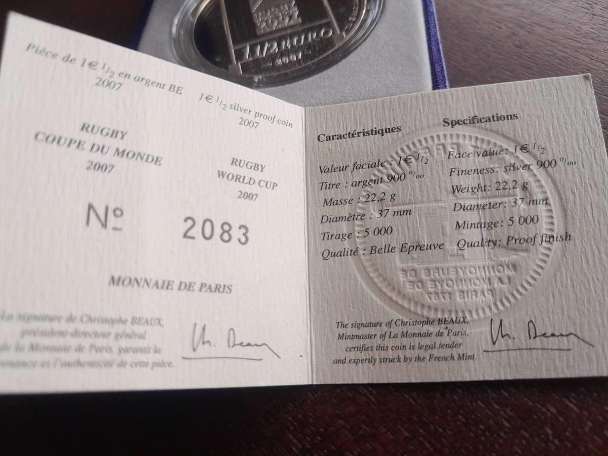 2007 Silver World Cup Medallion