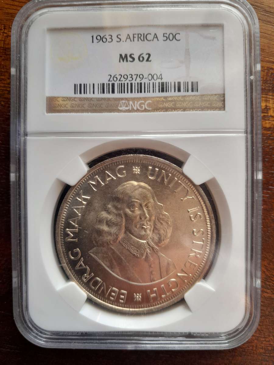 1963 SA 50 Cent NGC MS62