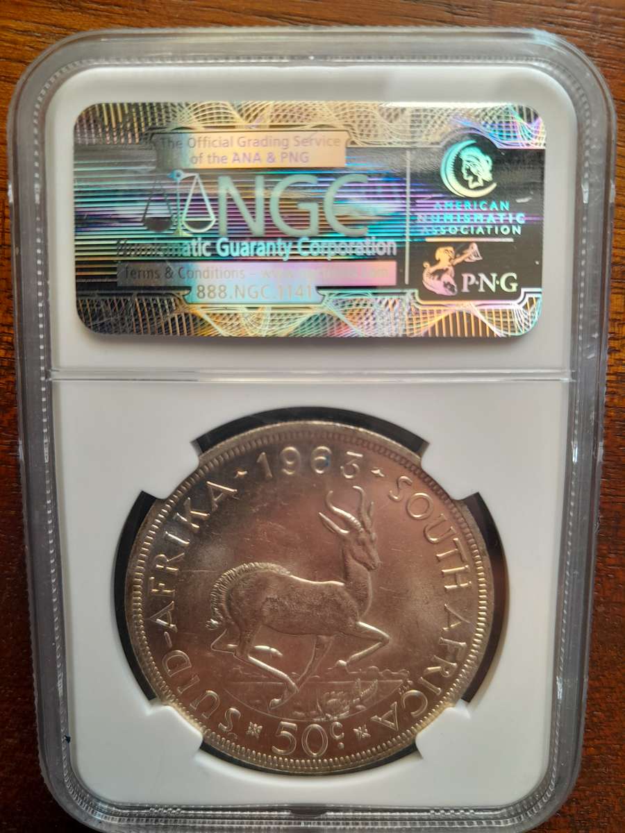 1963 SA 50 Cent NGC MS62