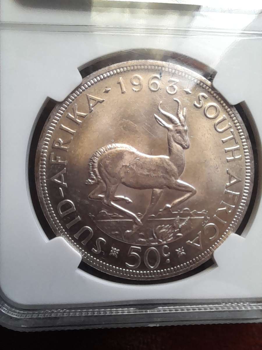 1963 SA 50 Cent NGC MS62