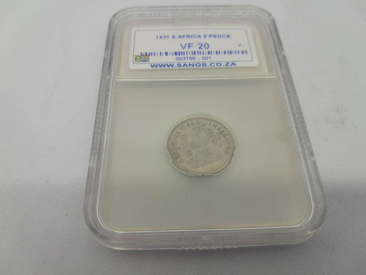 RARE 1931 SA Coin set : 6Pence, 1Shilling, 2.5Shilling