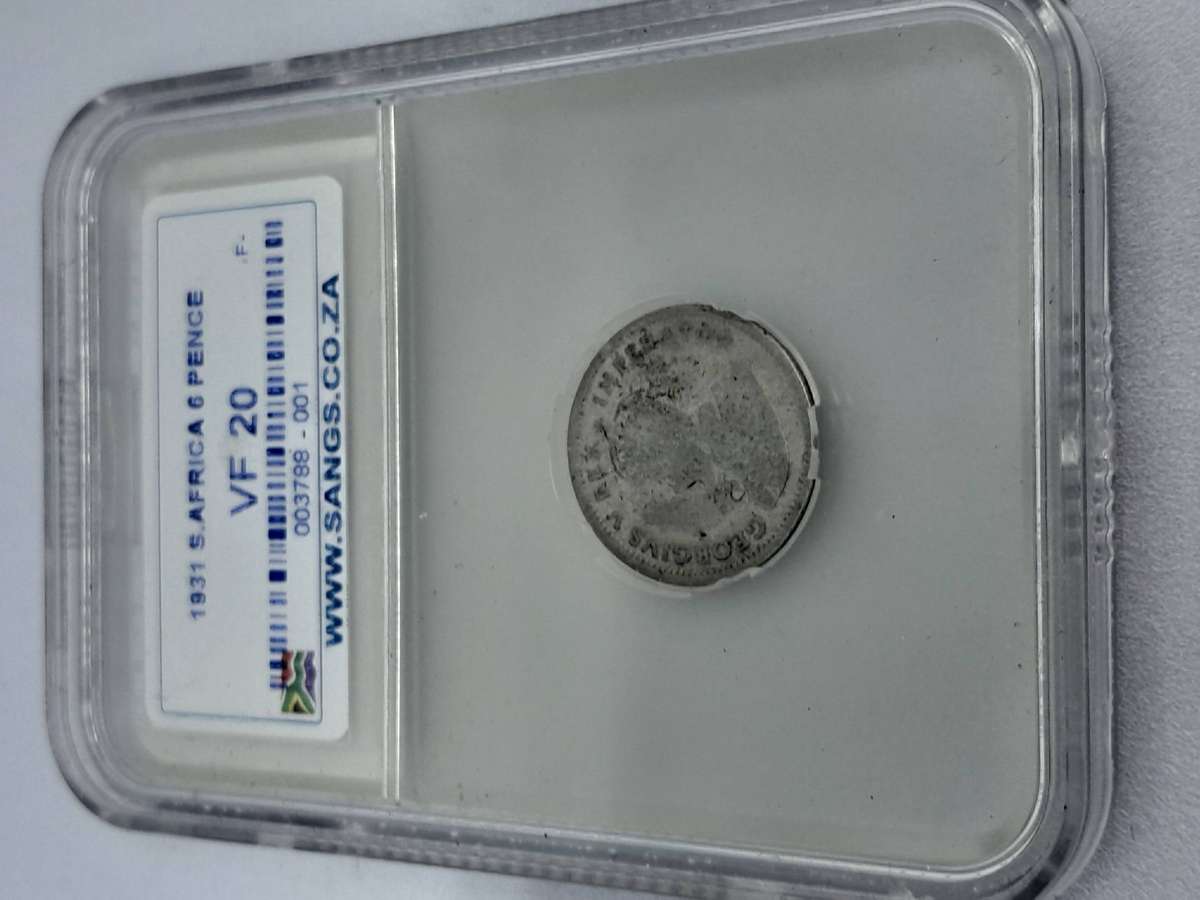 RARE 1931 SA Coin set : 6Pence, 1Shilling, 2.5Shilling