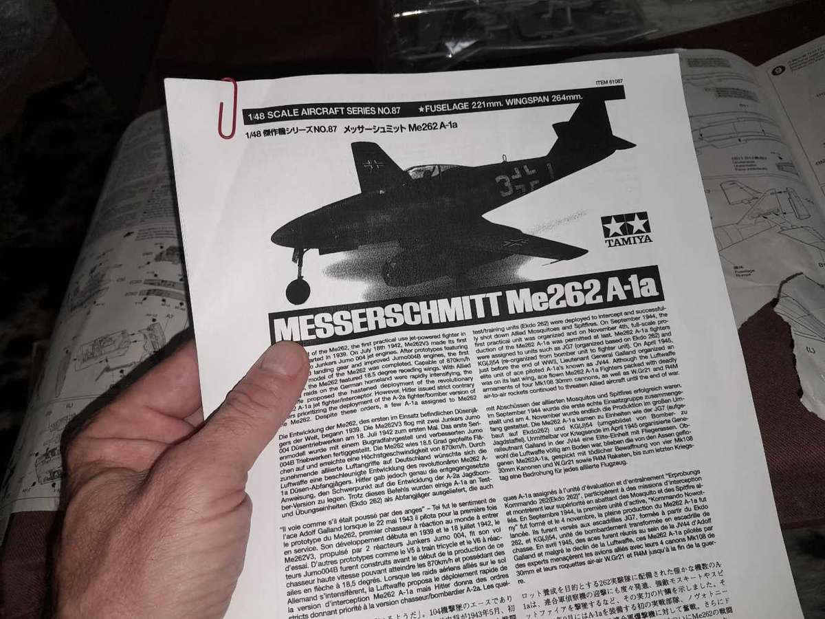 Messerschmitt Me262 A-1a 48scale