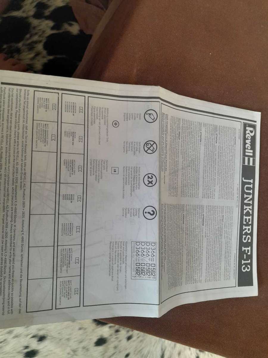 Junkers F13 model kit