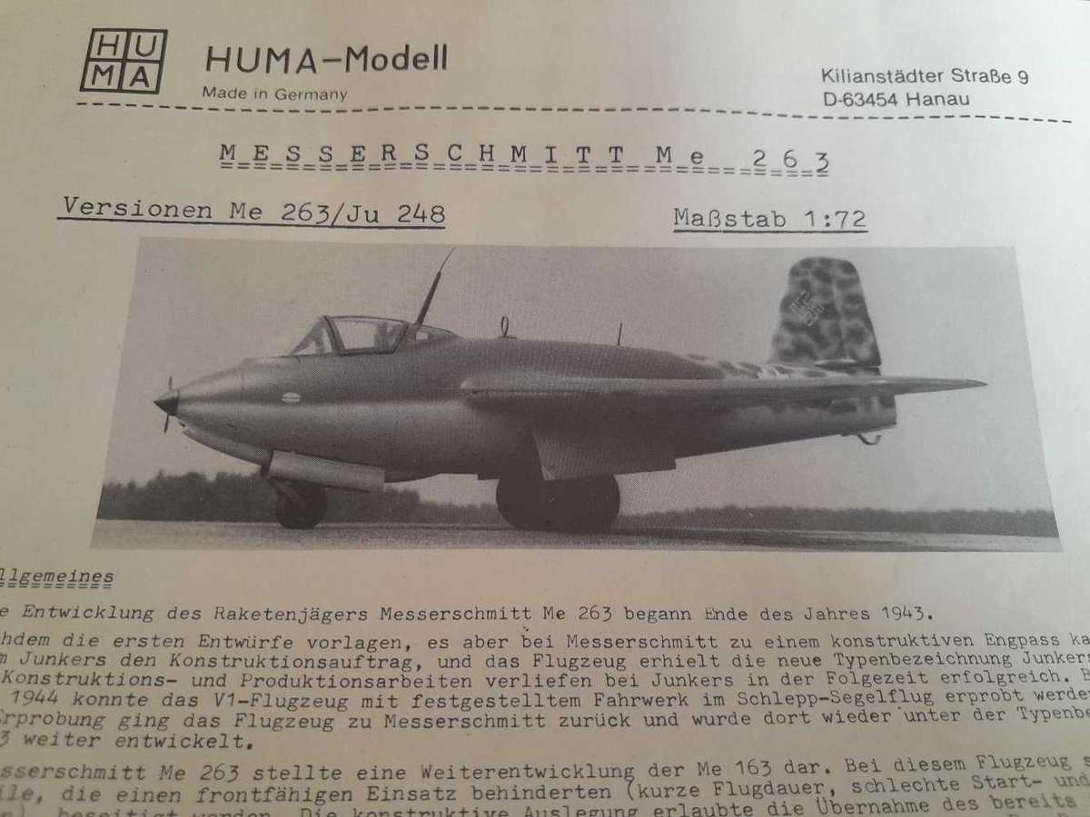 Me 263/Ju 248 model