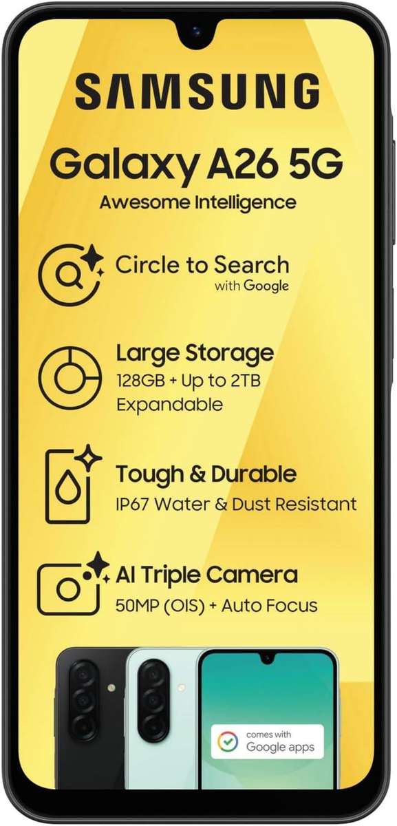 SAMSUNG GALAXY A26 5G 128GB BLACK (Dual SIM)