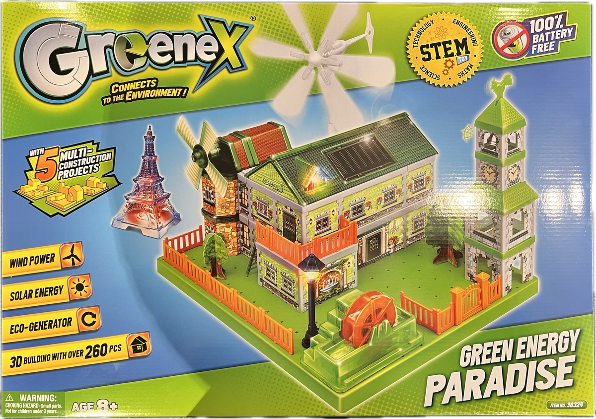 Greenhouse Green Energy Paradise 100% Battery Free (STEM LEARNING)