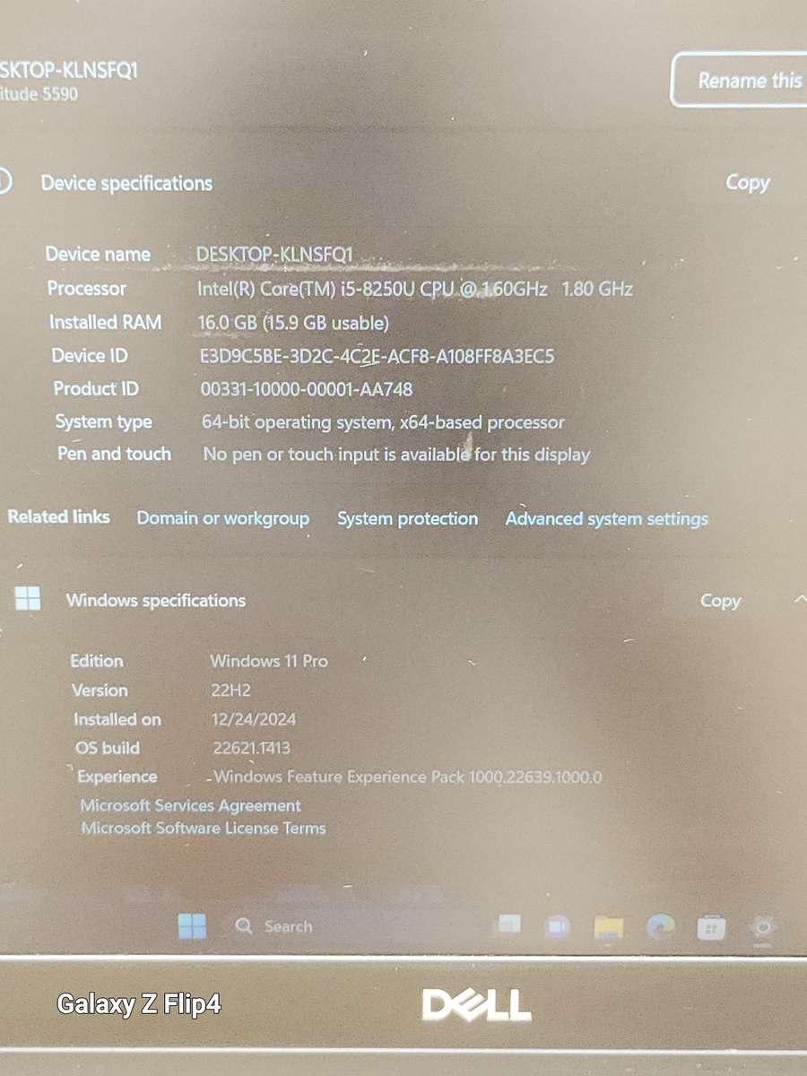 DELL LATITUDE CORE I5 8TH GEN