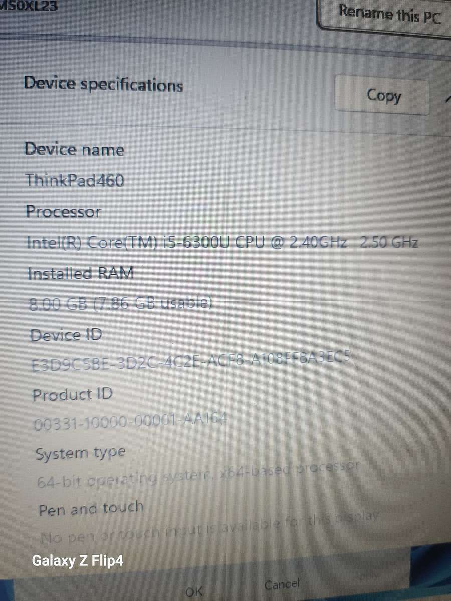 Lenovo T460