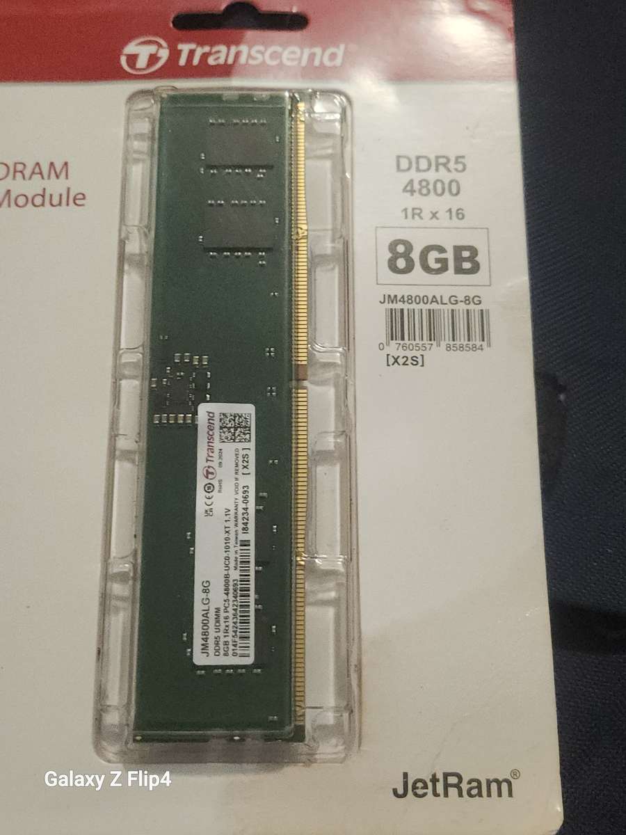 Transcend Jet Memory 8gb Ddr5-4800 Dimm 2rx8 Cl40
