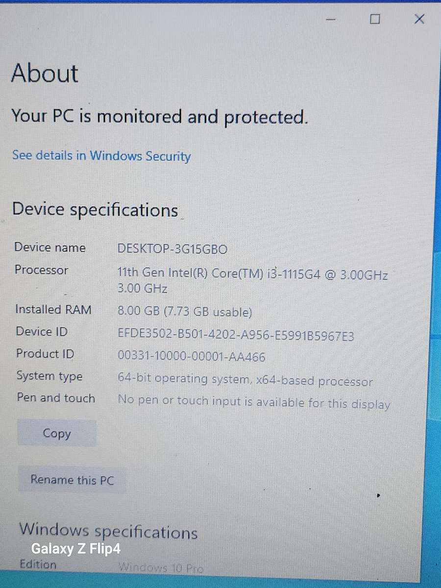 DELL VOSTRO CORE I3 11TH GEN 256NVME 8GIG RAM