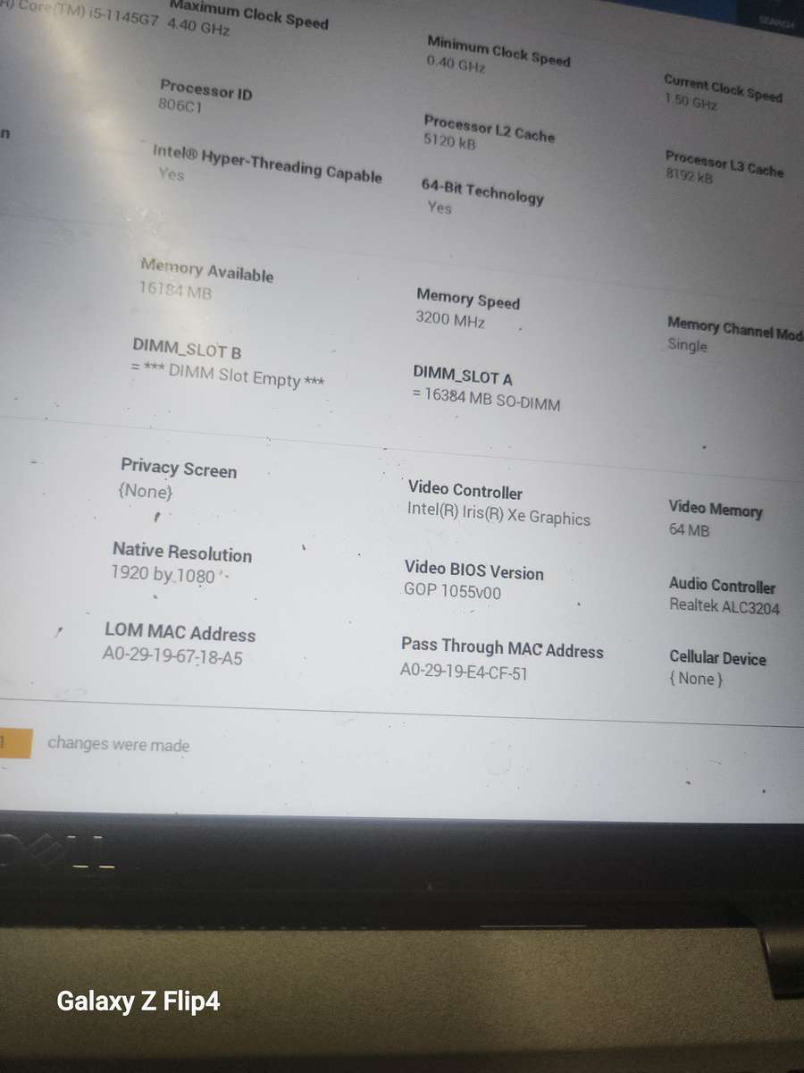 Dell latitude 5420 core i5 11th gen 256nvme 16gig ram Windows 11 24h2