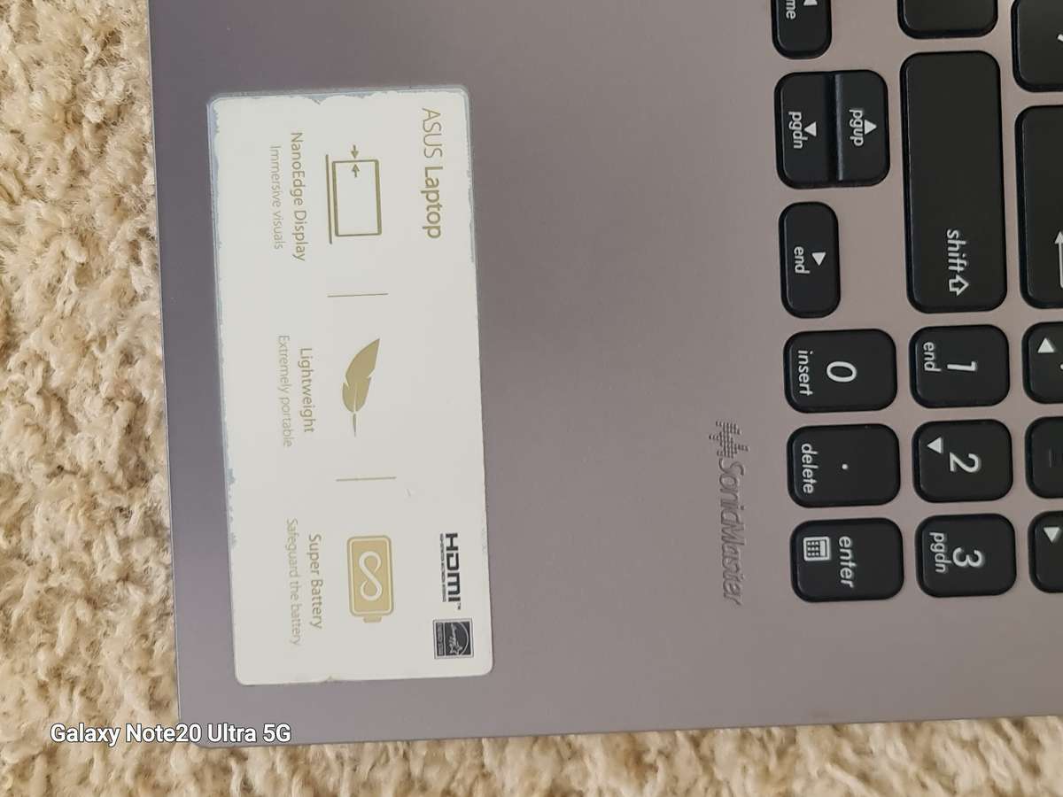 ASUS VIVOBOOK X509 CORE I3 7th GEN  240GIG SSD 8GIG RAM WINDOWS 11 24H2