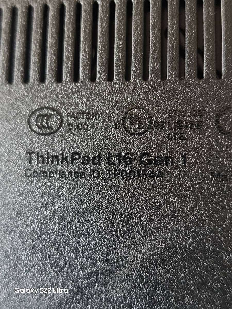 Lenovo ThinkPad L16 G1 16-inch WUXGA Intel Core Ultra 5 135U 16GB RAM 512 SSD LTE Win 11 Pro Laptop