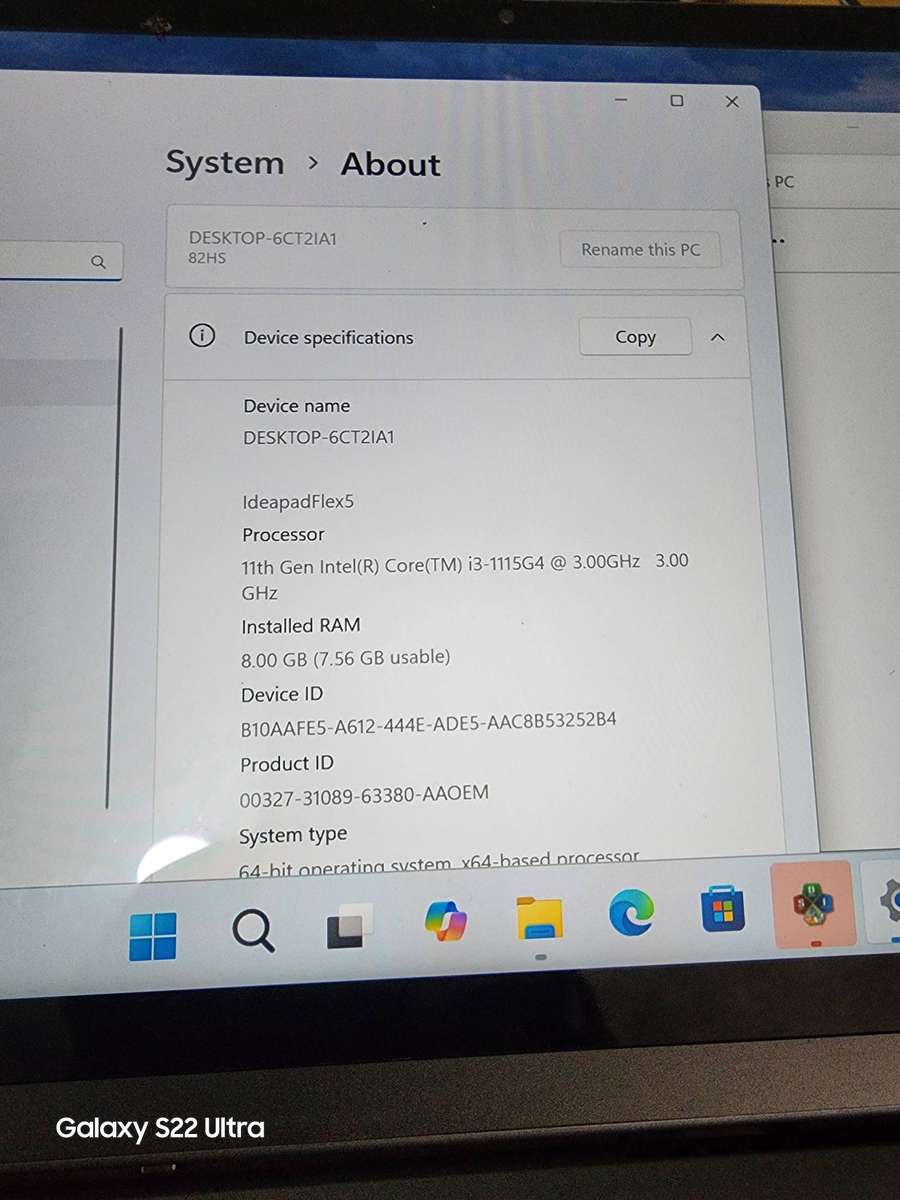 Lenovo flex 5 core i3 11th gen 512gig name 8gig ram windows 11pro