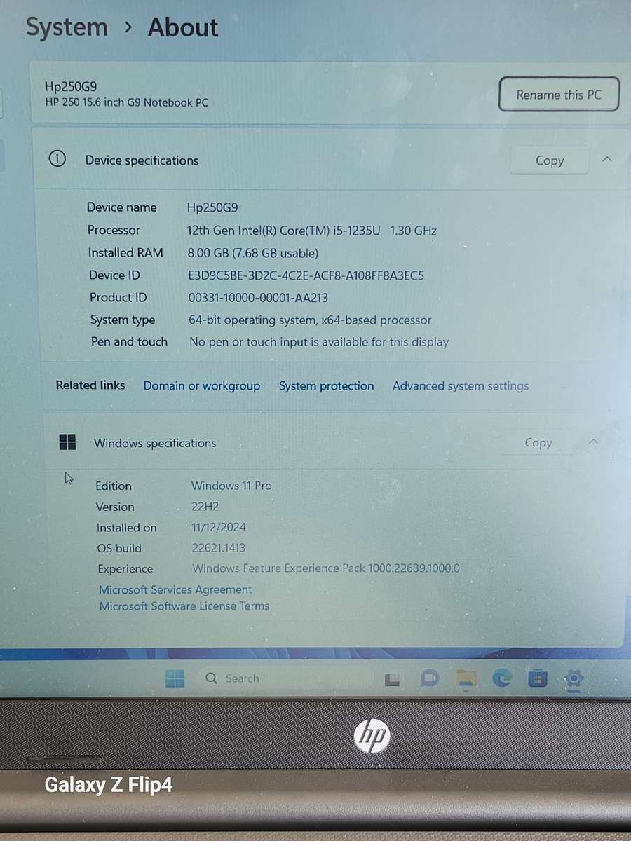 HP 250 G9 | 12th Gen i5, 8GB RAM, 256GB SSD, FHD | Bargain Buy