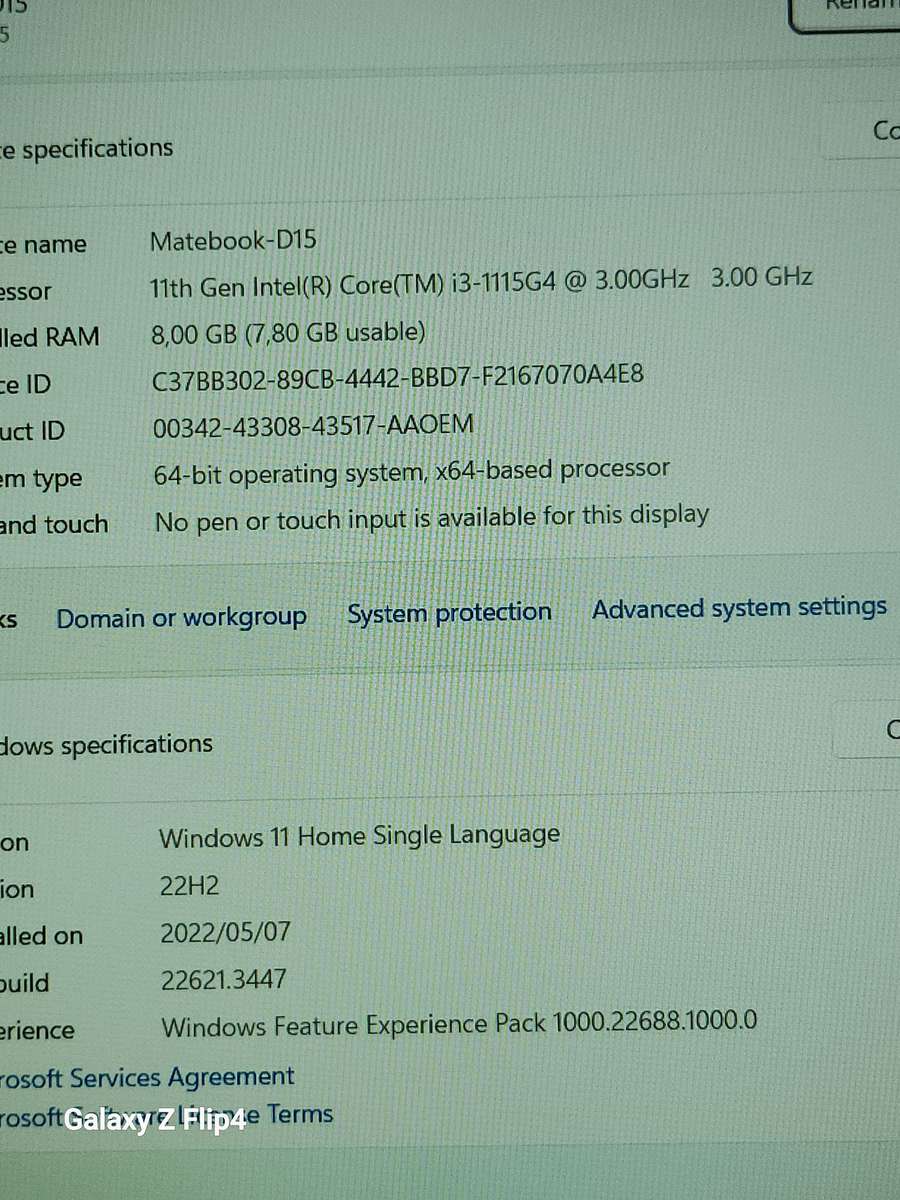Huawei Matebook D15 | 11th Gen i3, 8GB Ram, 256GB SSD | Bargain Buy
