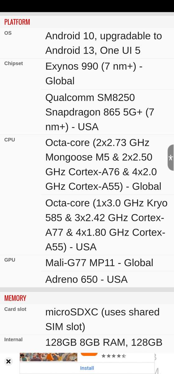 GALAXY NOTE 20 ULTRA 5G DUAL SIM 256 STORAGE  12 GIG RAM