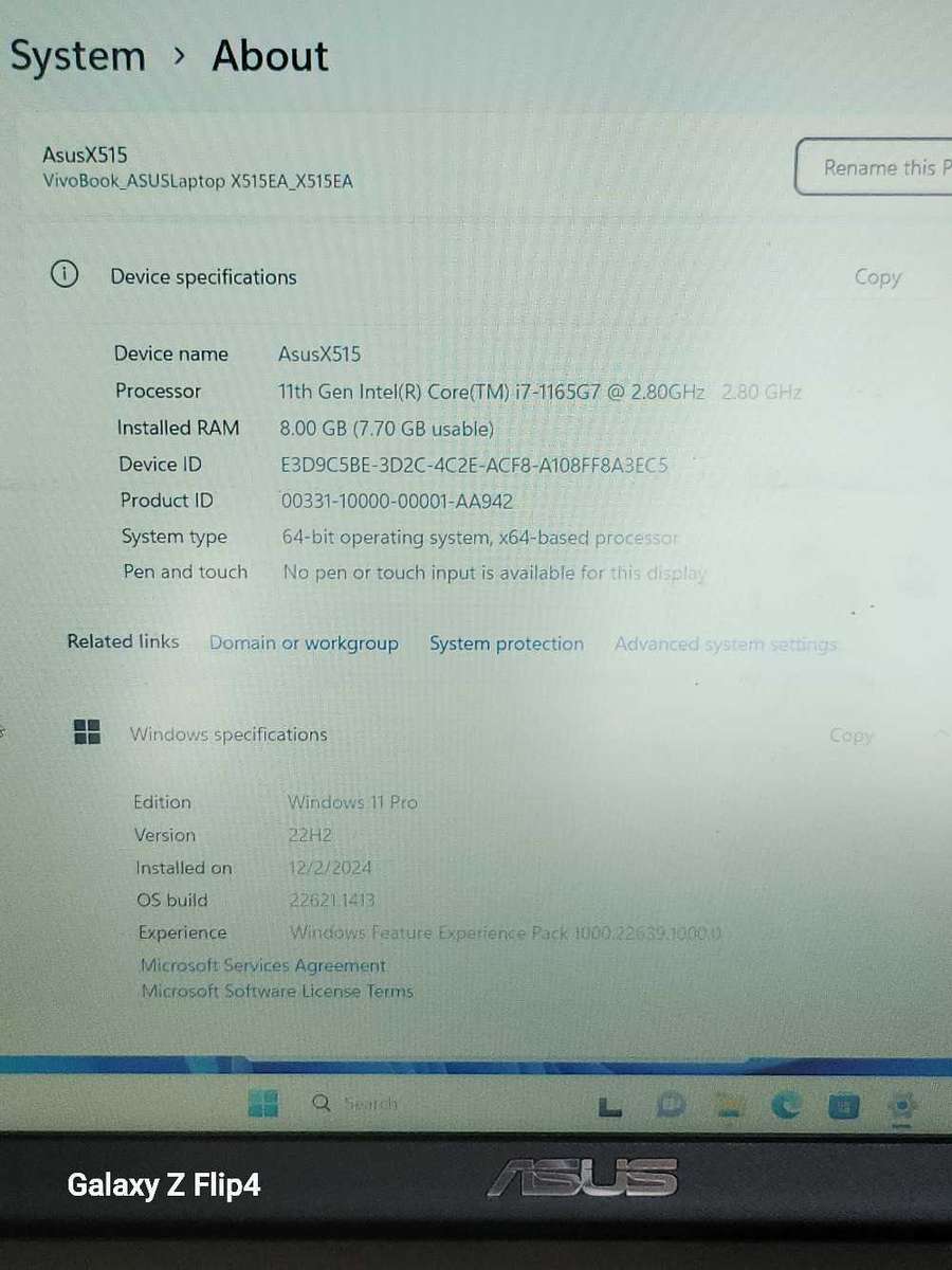 Asus X515 Business Laptop | 11th Gen i7, 8GB RAM, 512GB SSD | Monster Specs