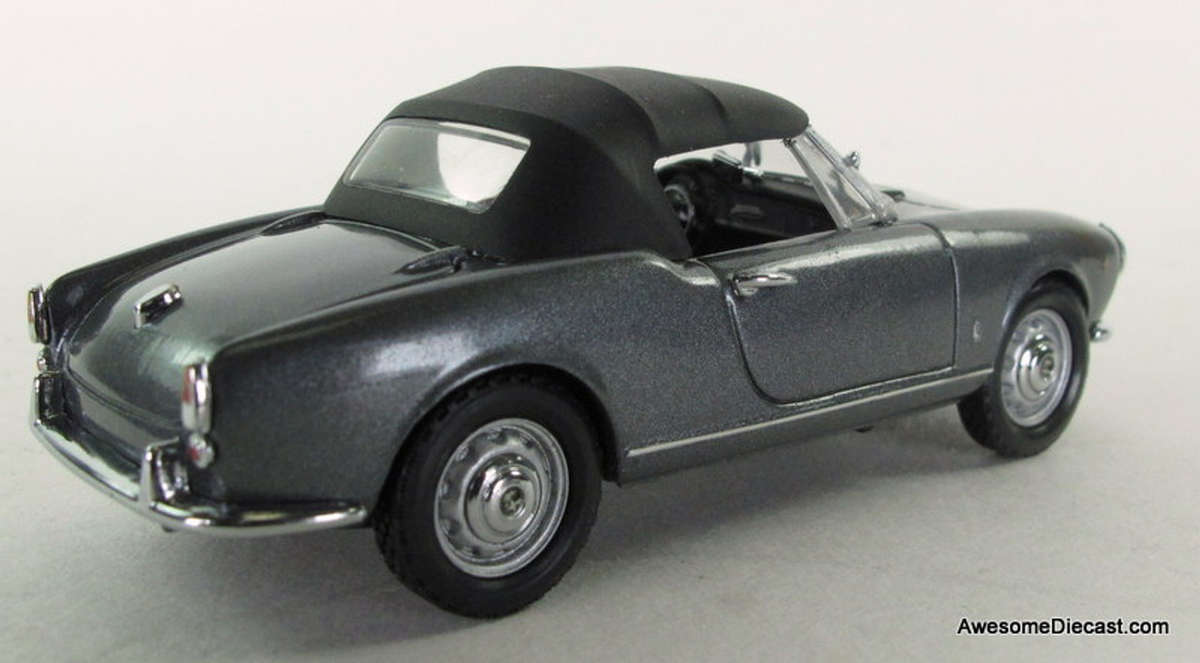 Alfa Romeo 1958 Giulietta Spyder W.Soft Top Detail Cars DarkGray 1-43 Boxed