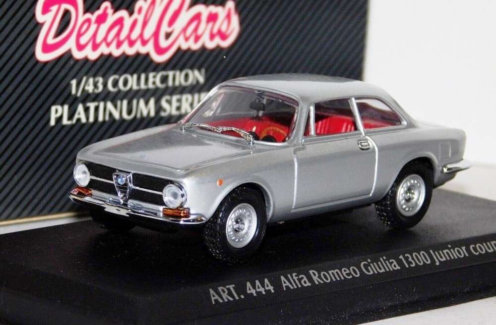Alfa Romeo GT 1300 1969 Junior Coupe Detail Cars Silver 1_43 Boxed