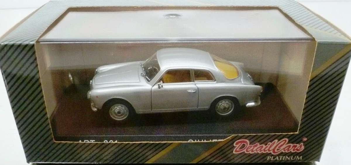 Alfa Romeo Sprint Coupe 1960 Detail Cars Silver 1-43 Boxed
