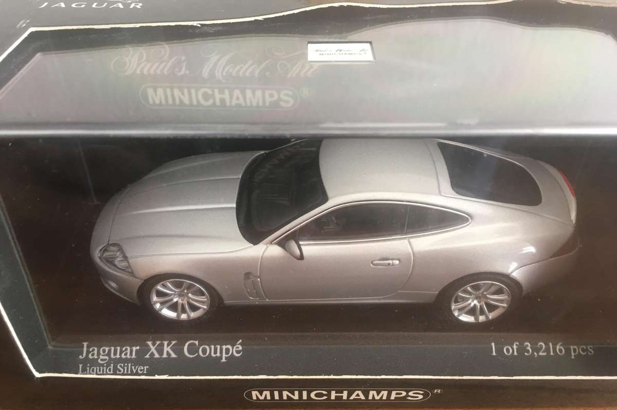 Jaguar 2006 XK Coupe Minichamps Silver 1-43 Boxed