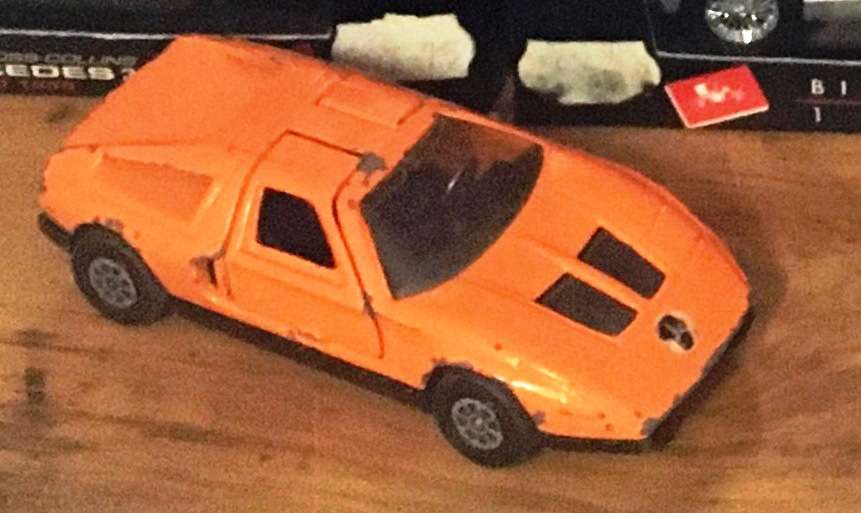 Mercedes Benz C111 Corgi Toys Played with Orange 1-43 Lose