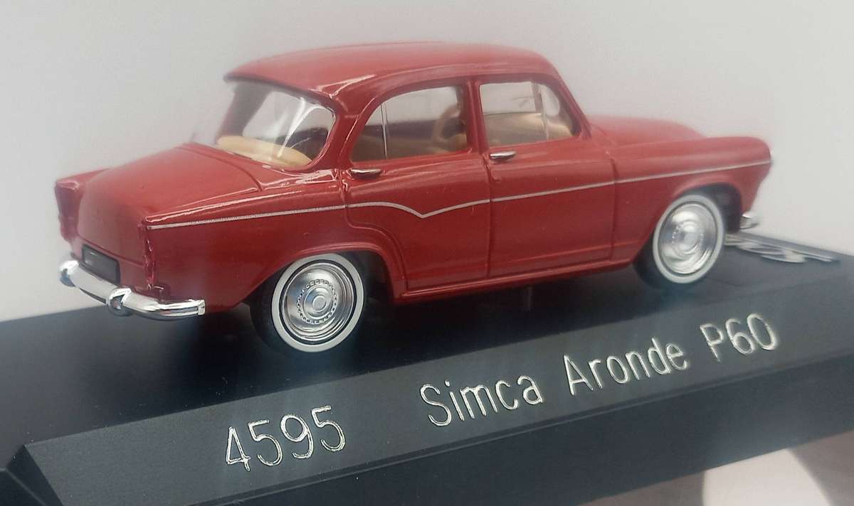 Simca Aronde P60 Solido Red 1-43 Boxed