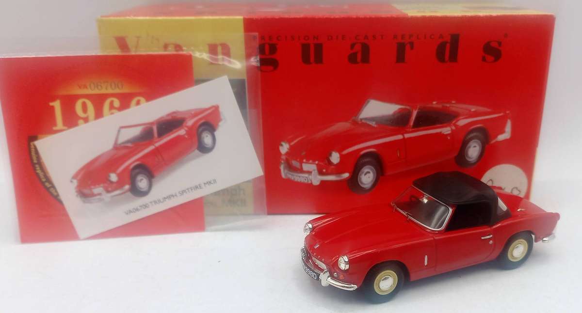 Triumph Spitfire Mk II Vanguards Red 1-43 Boxed