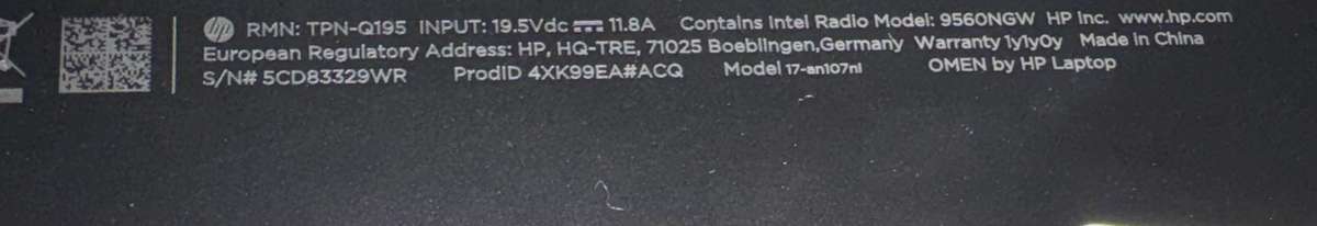 HP Omen Gaming Laptop